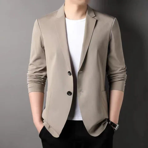 Giacca casual monopetto da uomo e donna a tinta unita, stile coreano, da lavoro, protezione solare