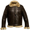 Winter Fur Integrated Thickened Zipper Faux Leather Men's Jacket