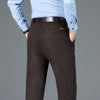 Pantaloni casual in velluto a coste da uomo autunnali