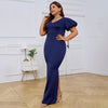 Women's V-neck Backless Sexy Puff Sleeve Dress