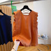 Top da donna gilet in lino retrò