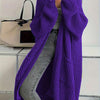 Idle Style Loose Thick Knitted Coat For Women