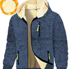 Thickened Men's Sports Fitness Casual Jacquard Hooded Jacket