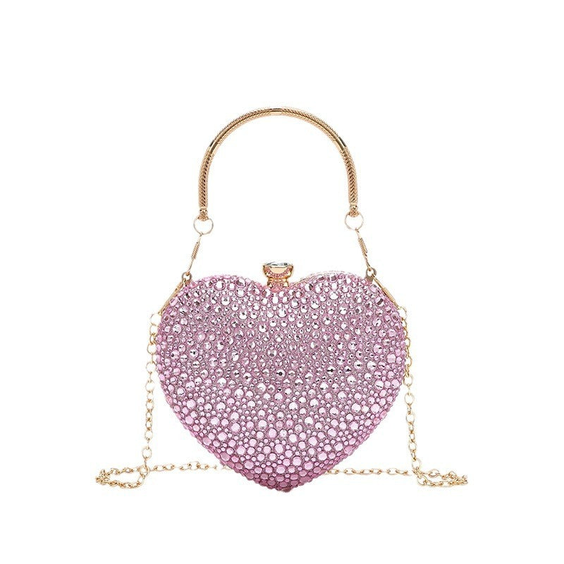 Fashion Chain Diamond-encrusted Shoulder Crossbody Handbag