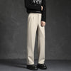 Black Loose Drooping Straight Casual Suit Pants