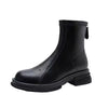 Women's Thick Heel Flat Ankle Boots