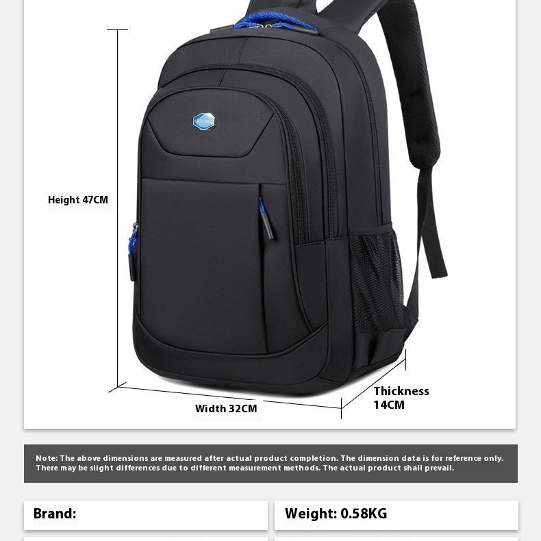 College Student Multi-layer Storage Schoolbag Simple Computer Business Backpack