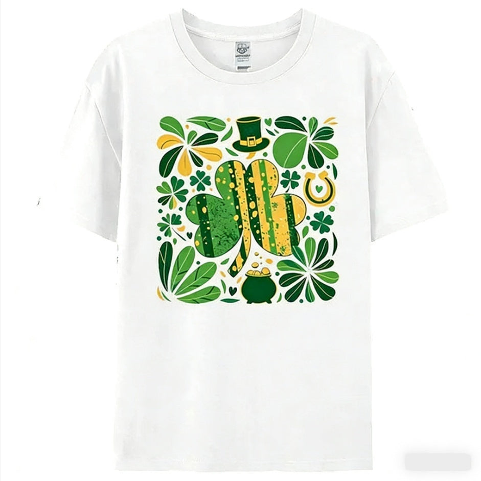 Lucky Clover Shirt Top Womens