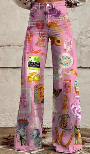 Women's Casual Pants Thin Imitation Jeans