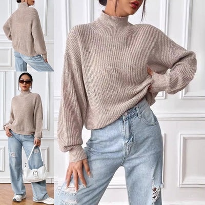 Half Turtleneck Autumn And Winter Undershirt Sweater Pullover