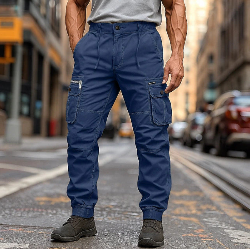 Pantaloni oversize alla moda da uomo europei e americani, tute affusolate multicolori per il tempo libero