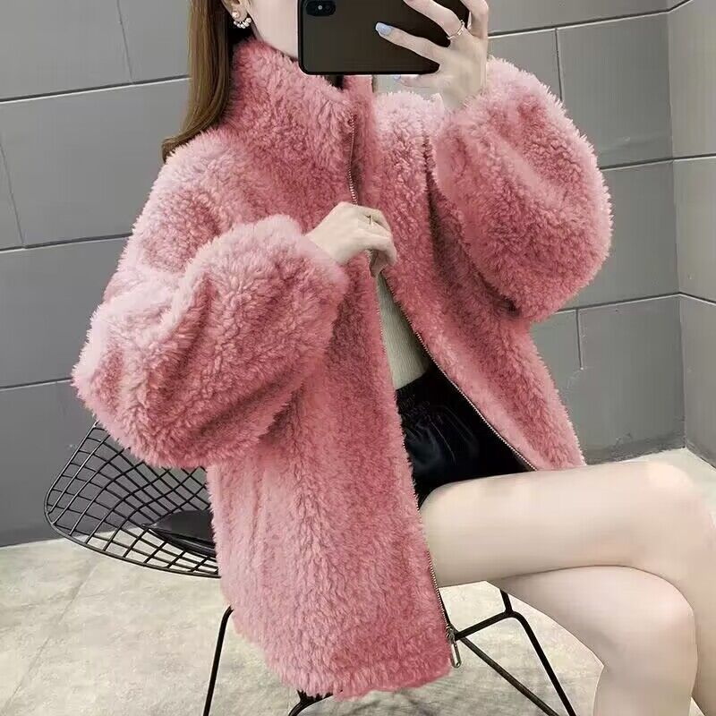 Berber Fleece Coat Women's Thickened Short One