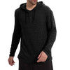 Long-sleeve Casual Pullover Hoodie With Drawstring And Buttons