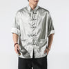 Fashion Personality Men's Short-sleeved Shirt Coat