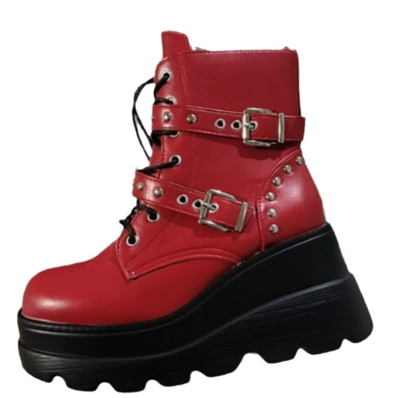 Thick Bottom Plus Size Short Boots Women