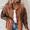 Women's Long-sleeved Plaid Contrast Color Coat