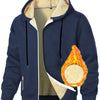 Men's Cashmere Hoodie Thickened Zipper Coat