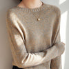 Seven-pin Thickened Skin-friendly Velvet Flower Yarn Sweater Classic Round Neck