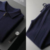 Men's Loose Lapels Thickened Oversized Knit Cardigan Suit