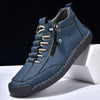 Men's Casual Leather Shoes Retro High Top
