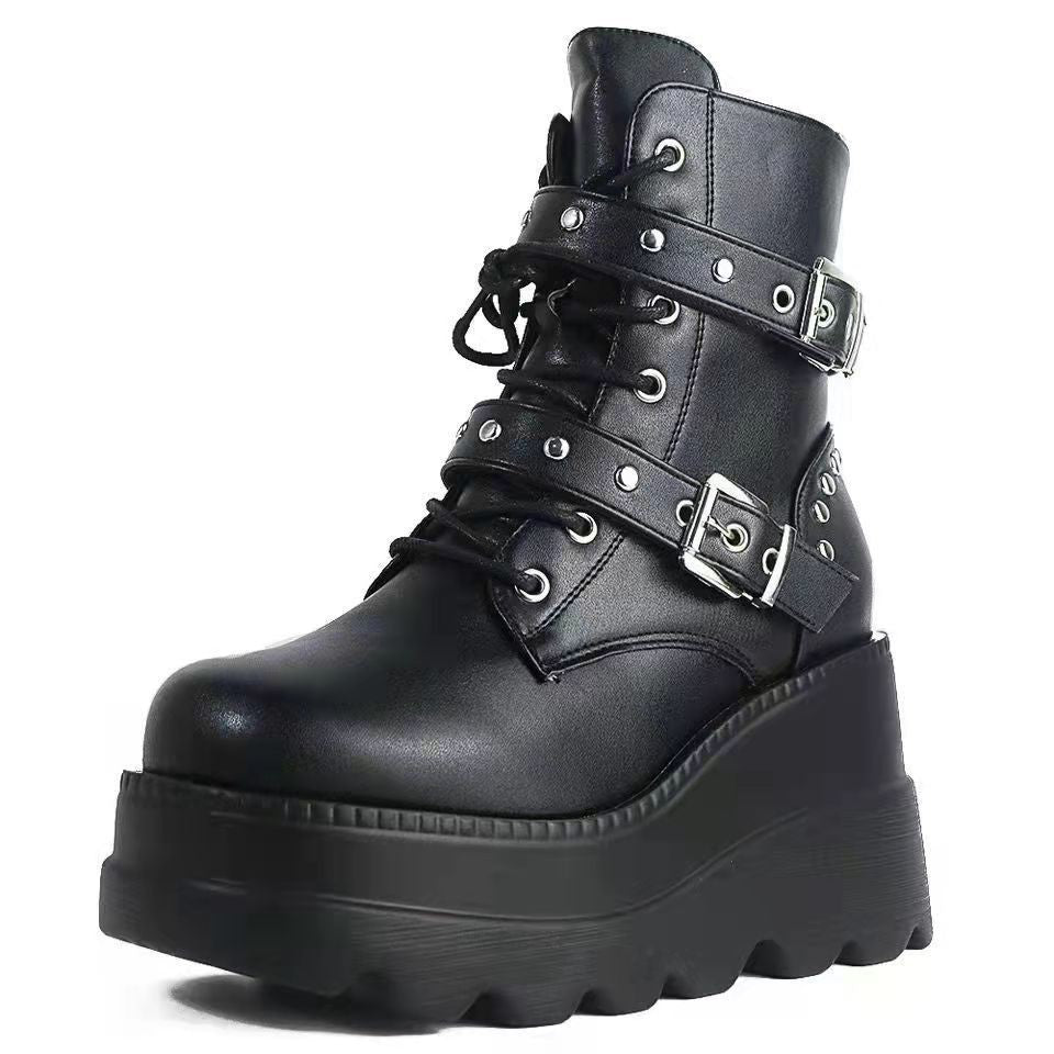 Thick Bottom Plus Size Short Boots Women