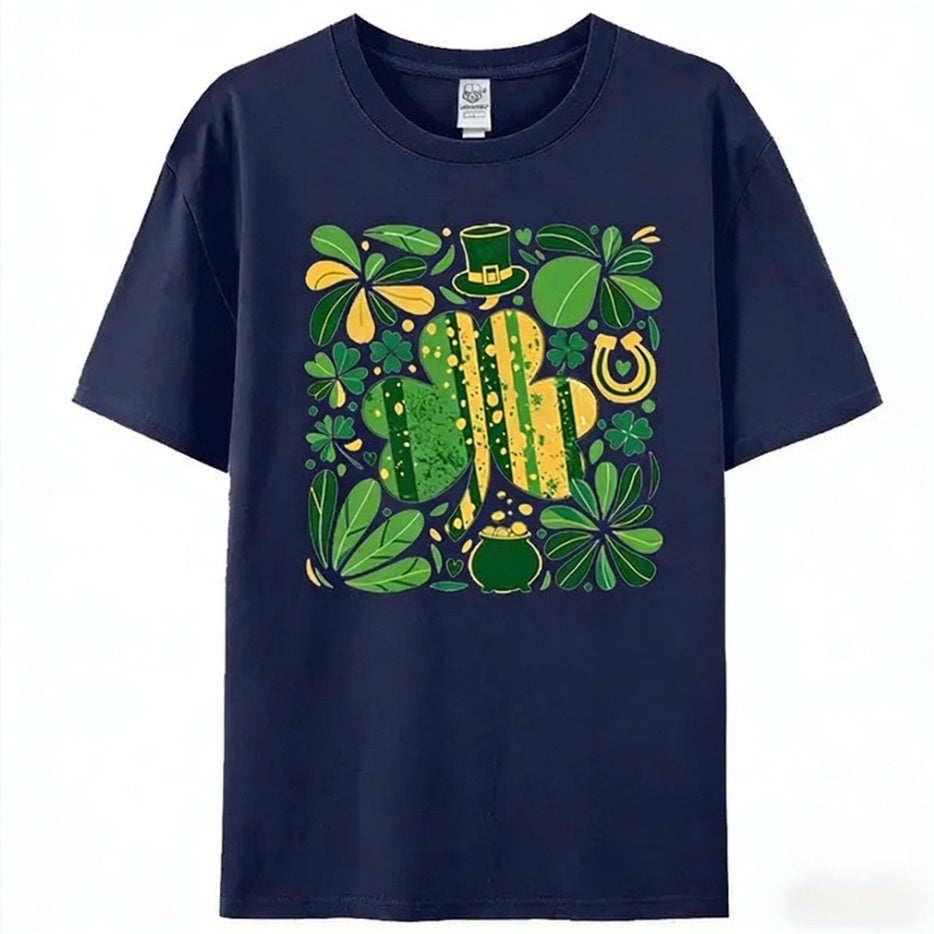 Lucky Clover Shirt Top Womens