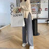 Women's Autumn And Winter Knitting Wide-leg Pants High Waist Drooping Mopping Casual