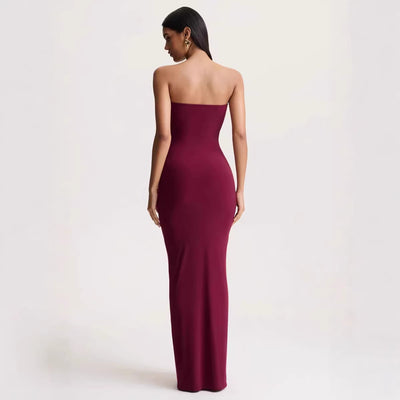 Womens Stylish Figure-hugging Backless Maxi Dress