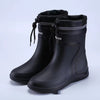 Cotton-padded Warm-keeping Fixed Velvet Rain Boots For Men And Women