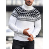 Men's Casual Printing High Collar Loose All-match Sweater