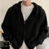 Idle Style Hooded Sweater Coat Men's Loose High Sense