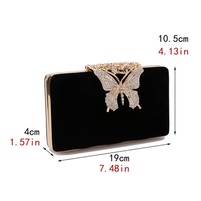 Women's Velvet Banquet Bag Evening Wear Dress Clutch