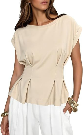 T-shirt Donna Girocollo Manica Corta Casual Versatile Moda