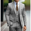 Abito Tre Pezzi da Uomo Business Casual per Sposo Matrimonio