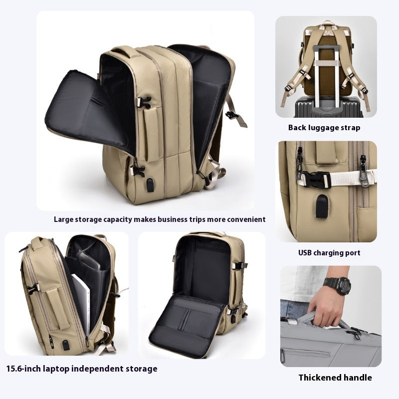 Large Capacity Backpack Business Scalable Computer Bag