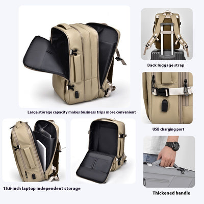 Large Capacity Backpack Business Scalable Computer Bag