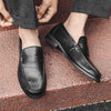 Casual Leather Shoes Men's Soft Bottom Slip-on