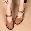 Scarpe basse con fibbia, décolleté basse, scarpe Mary Jane retrò con punta quadrata