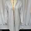 Elegant Long Collarless Cardigan Sweater Women's Coat