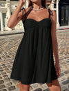 Womens Stylish Comfortable Mini Solid-color Loose-fit Slip Dress