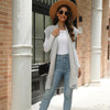 Women's Mid-length Mink-like Sleeveless Knitted Cardigan Sweater