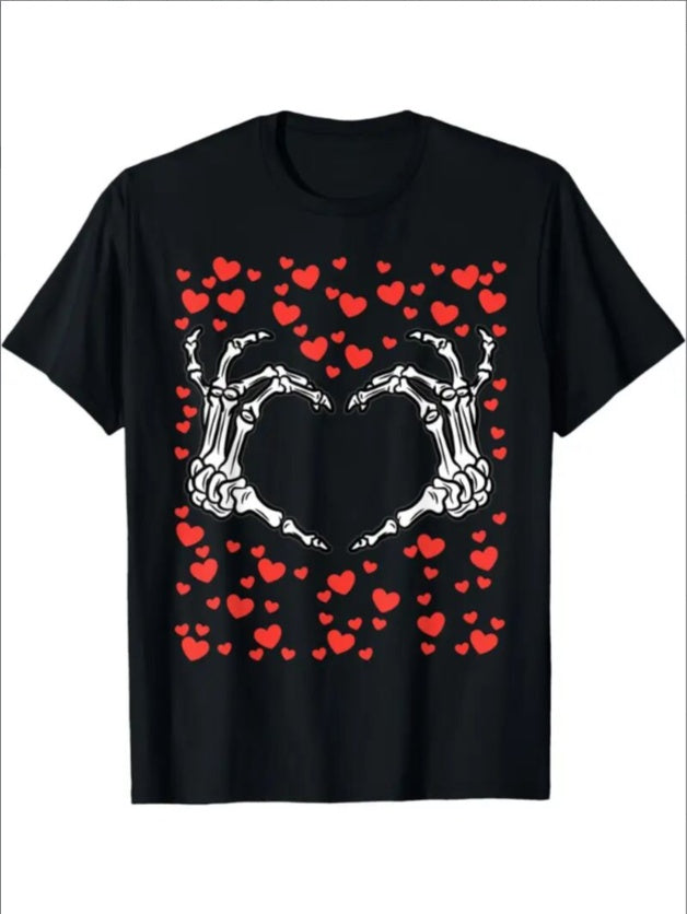 Love Valentine'S Day T-Shirt,   Couple T-Shirt, Couple Christmas, Fashion Casual T-Shirt, Short-Sleeved T-Shirt