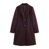 New Fall Women's Clothing Fashion Soft Padded Shoulder Overcoat Jacket