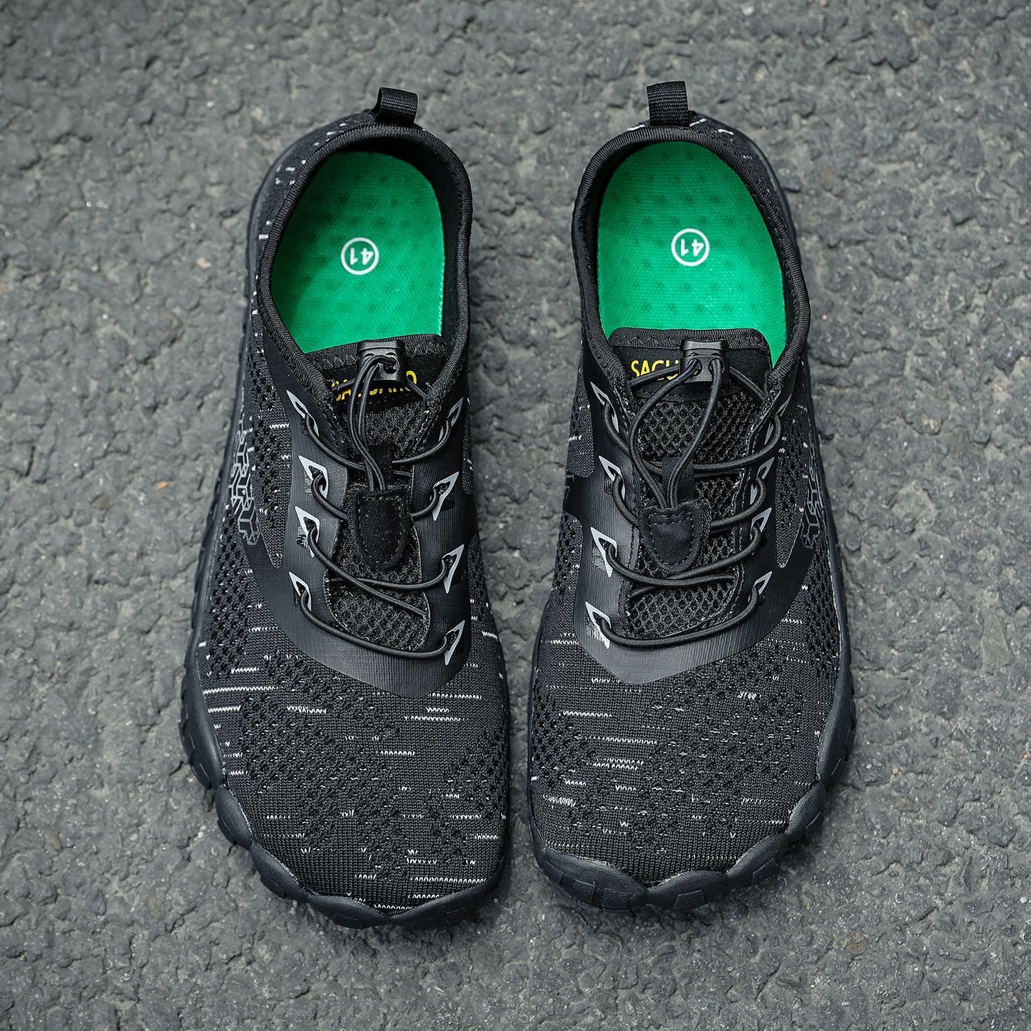 Scarpe da ginnastica da pesca traspiranti da uomo e da donna con cinque dita larghe