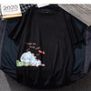 T-shirt taglie forti unisex stile coreano per coppie