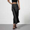 Elegant Silky-satin Skirt That Pairs Effortlessly With Any Look