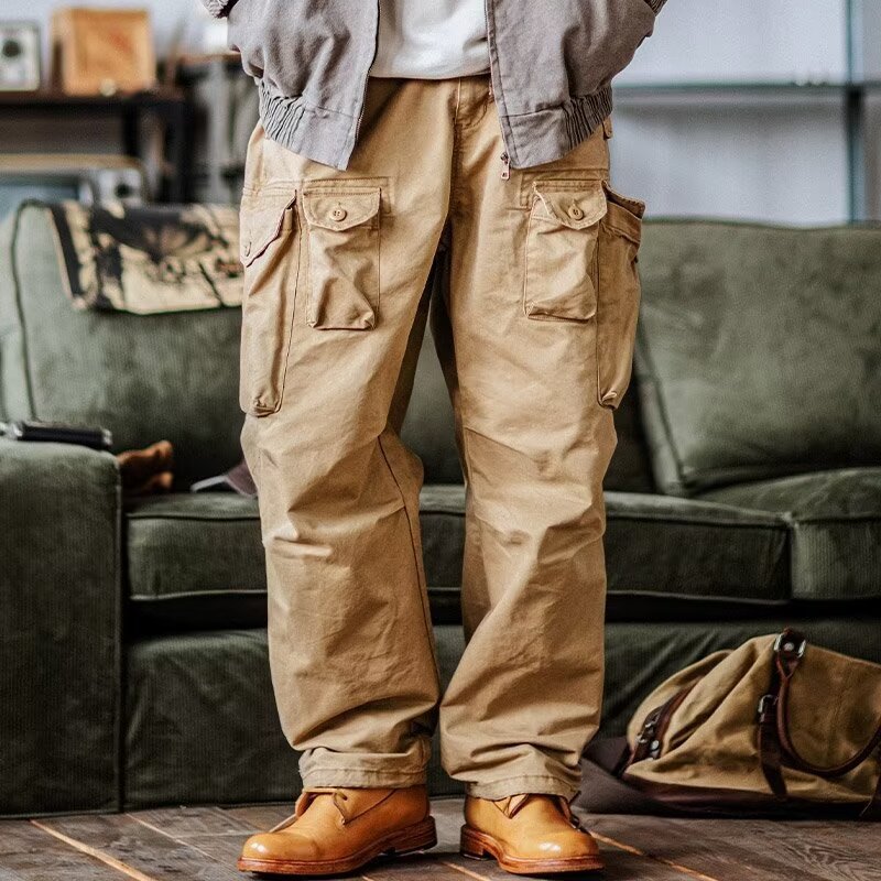 Men's Multi-pocket Cargo Pants Autumn Mechanical Style All-matching Casual
