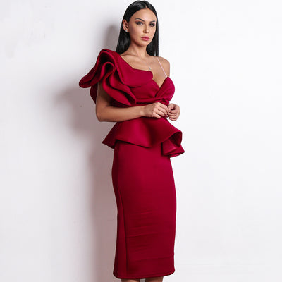 Vestito sexy senza spalline