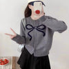 Cute Youth Bow Pin All-match Loose Slimming Sweater