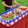 Inflatable Cooler Bar Pool Serving Drink Buffet Tray Holder Floating Ice Salad Parties Chilling Chilled Summer Table Fill Float